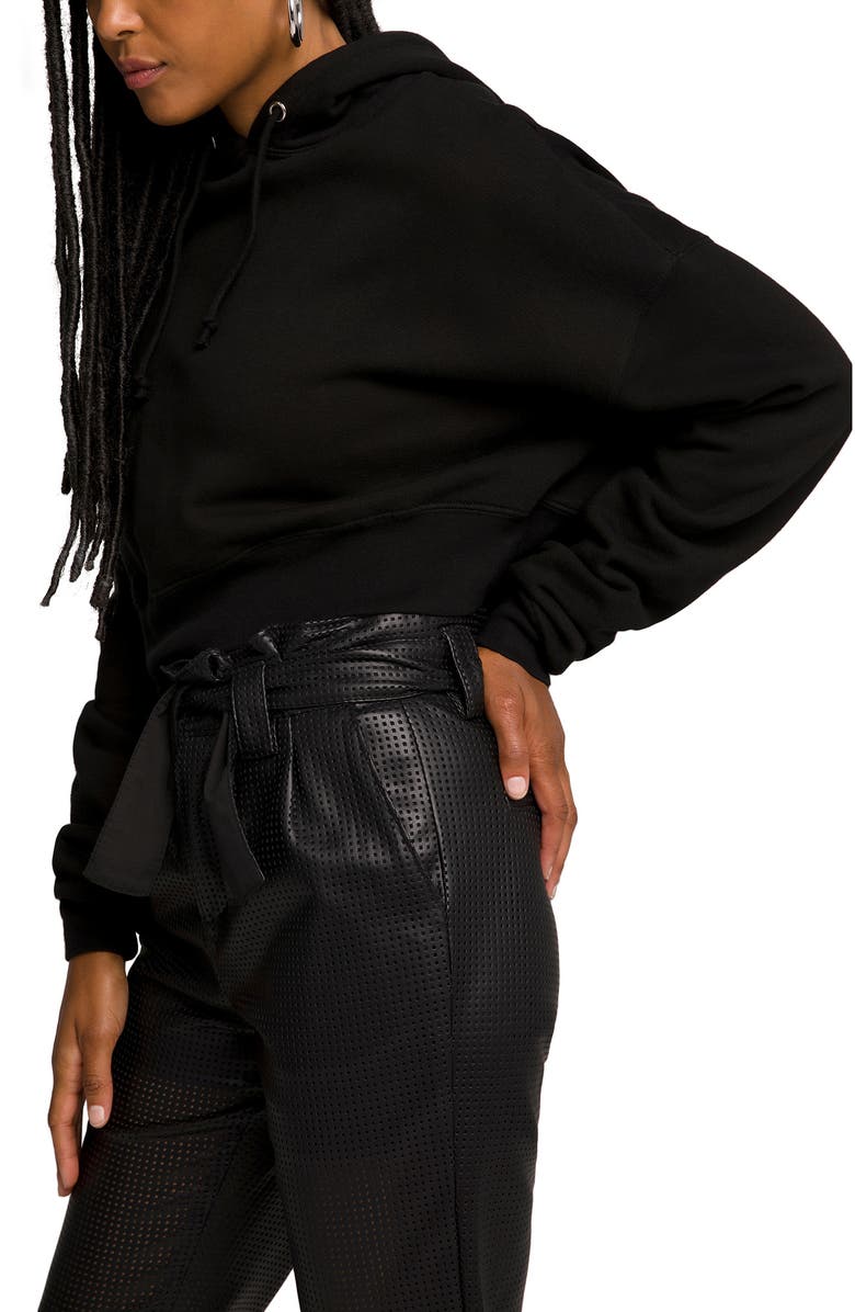 Good American Cool Crop Hoodie, Alternate, color, 