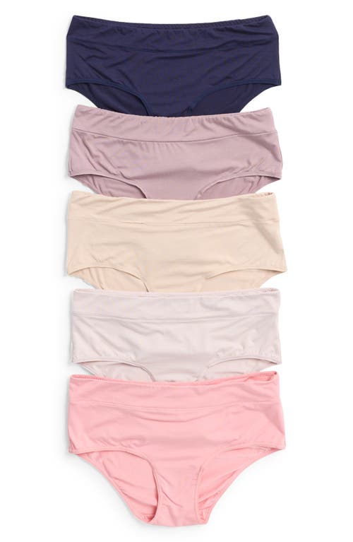 NORDSTROM RACK NORDSTROM RACK TRANQUILITY ASSORTED 5-PACK HIPSTER BRIEFS