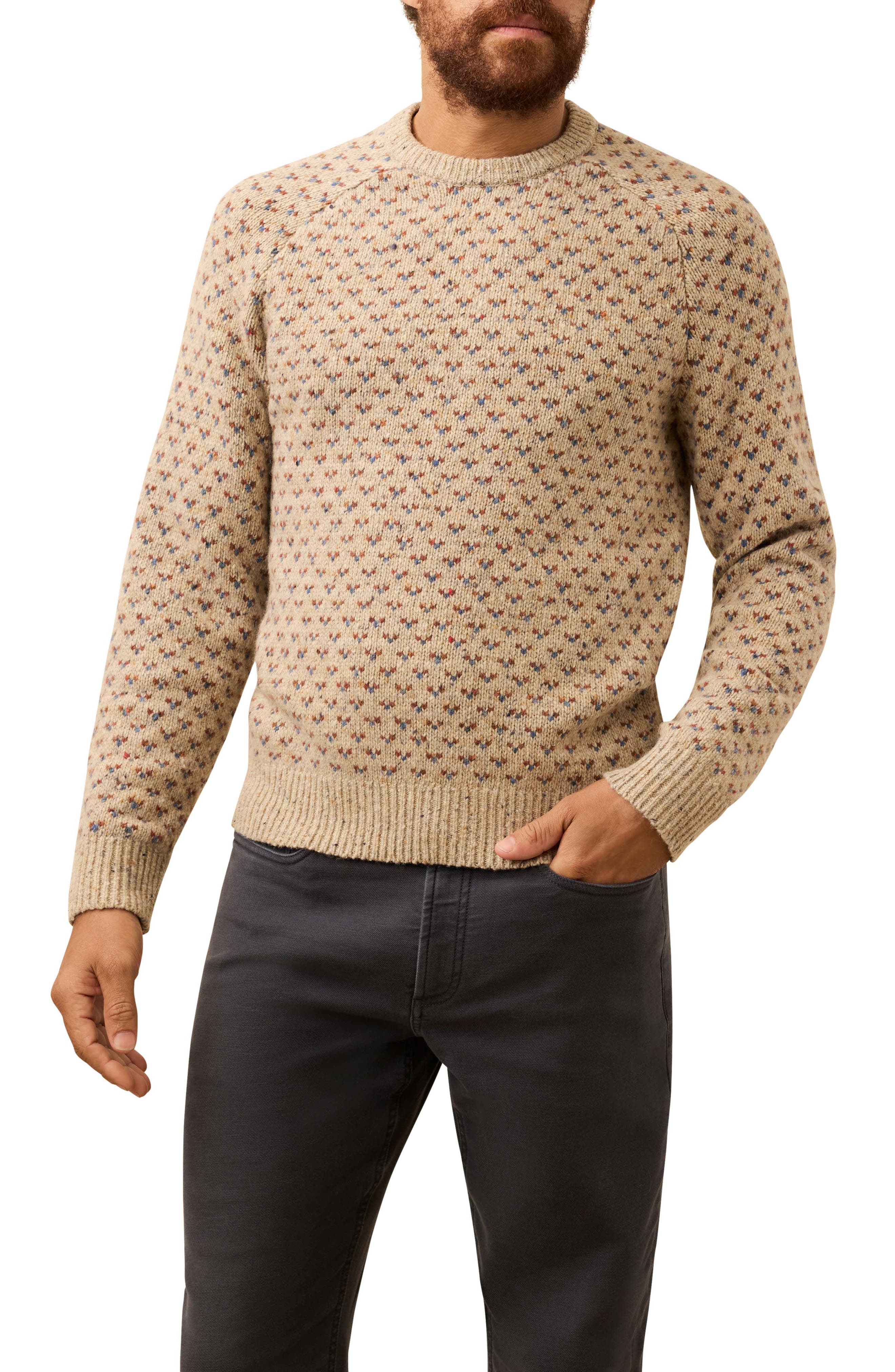 Faherty Donegal Crewneck Wool Blend Sweater
