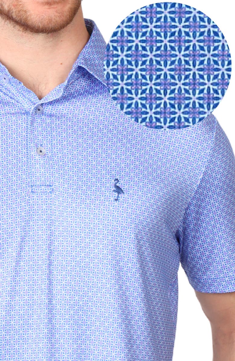 TailorByrd Mini Mosaic Performance Polo, Alternate, color, Blue