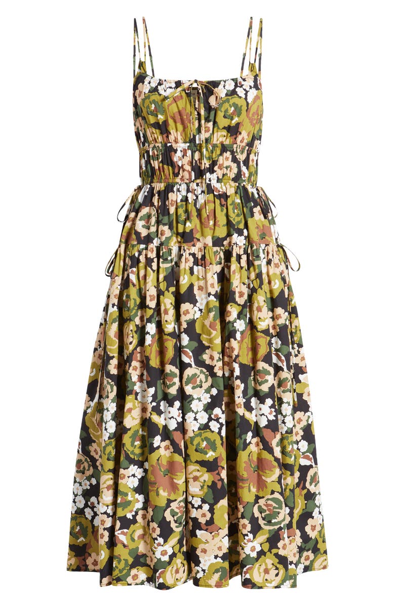 MOON RIVER Floral Midi Sundress, Alternate, color,