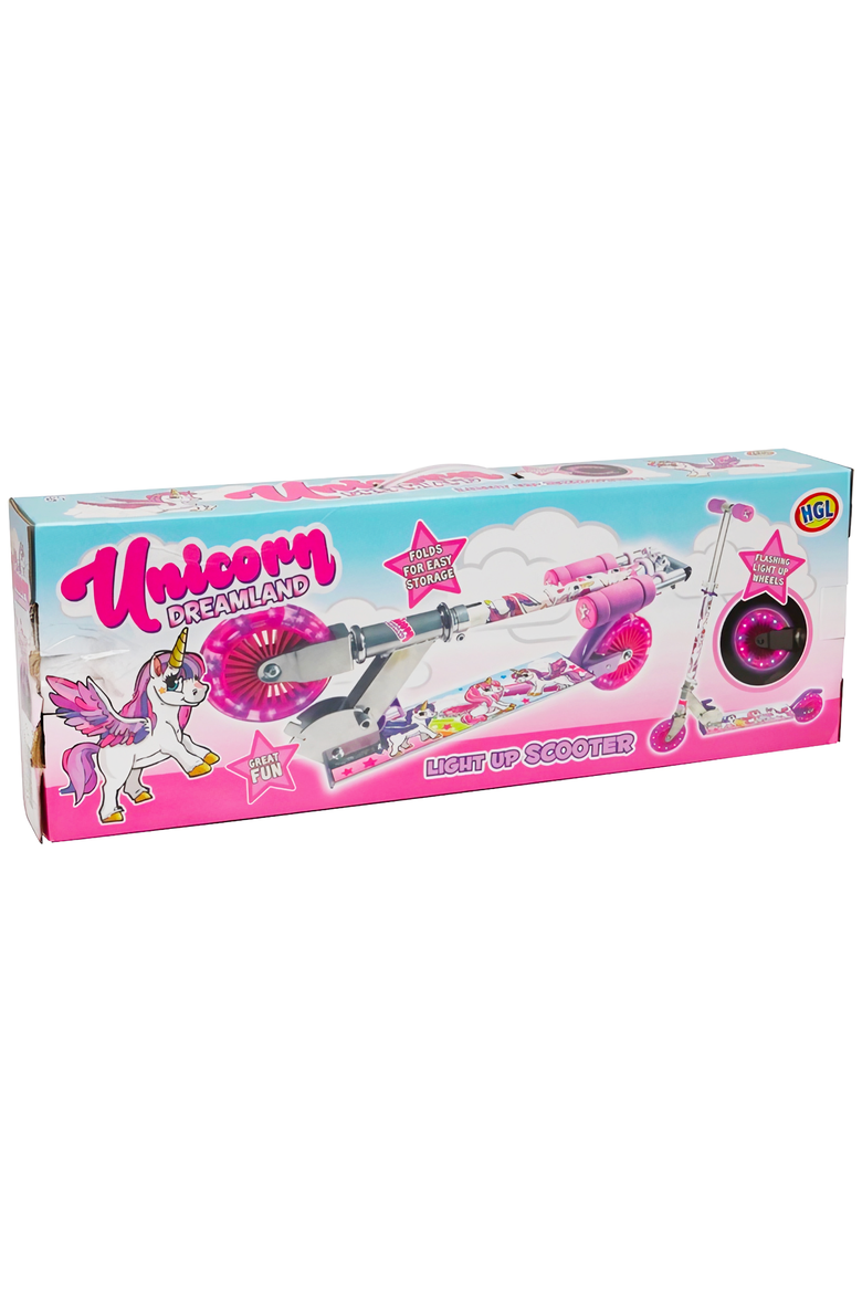 Unicorn Scooter with 2 Light Up Wheels, Alternate, color, Multicolored