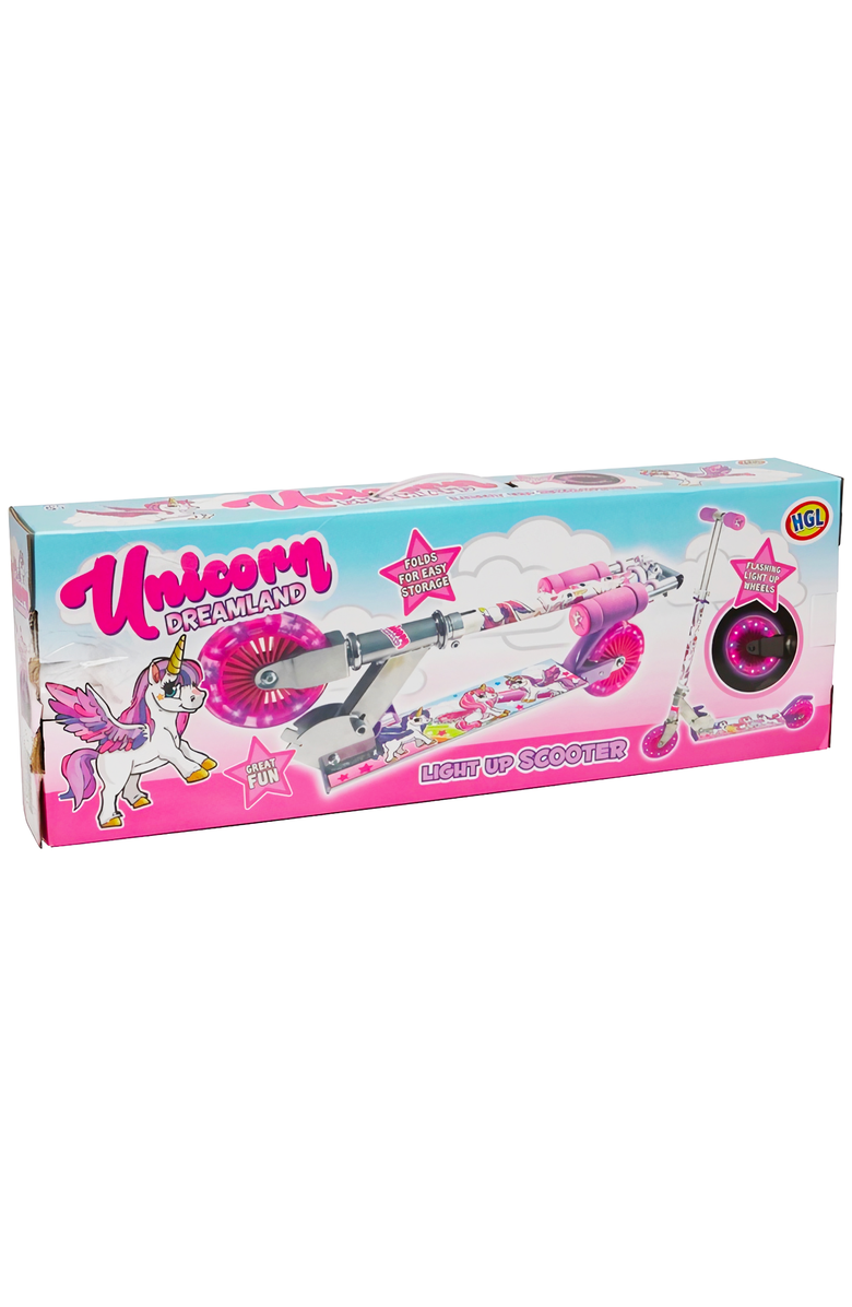 Ozbozz Unicorn Scooter with 2 Light Up Wheels, Alternate, color, Multicolored