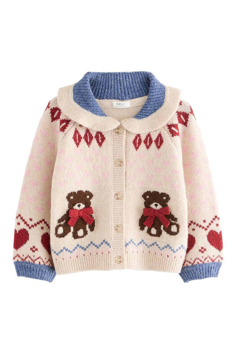 Kids' Teddy Bear Cardigan, Main, color, NEUTRAL