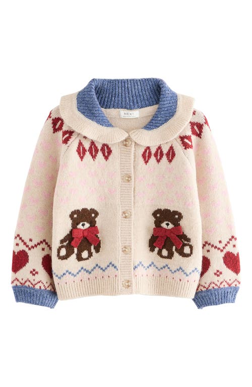 Next Kids' Teddy Bear Cardigan In Neutral