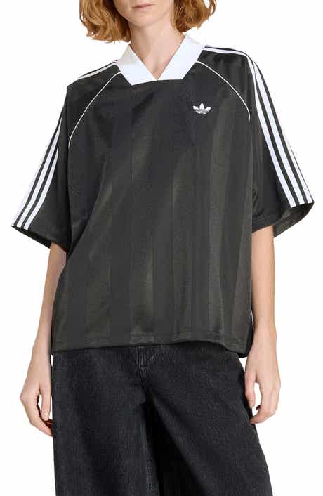 3-Stripes Jacquard V-Neck Top