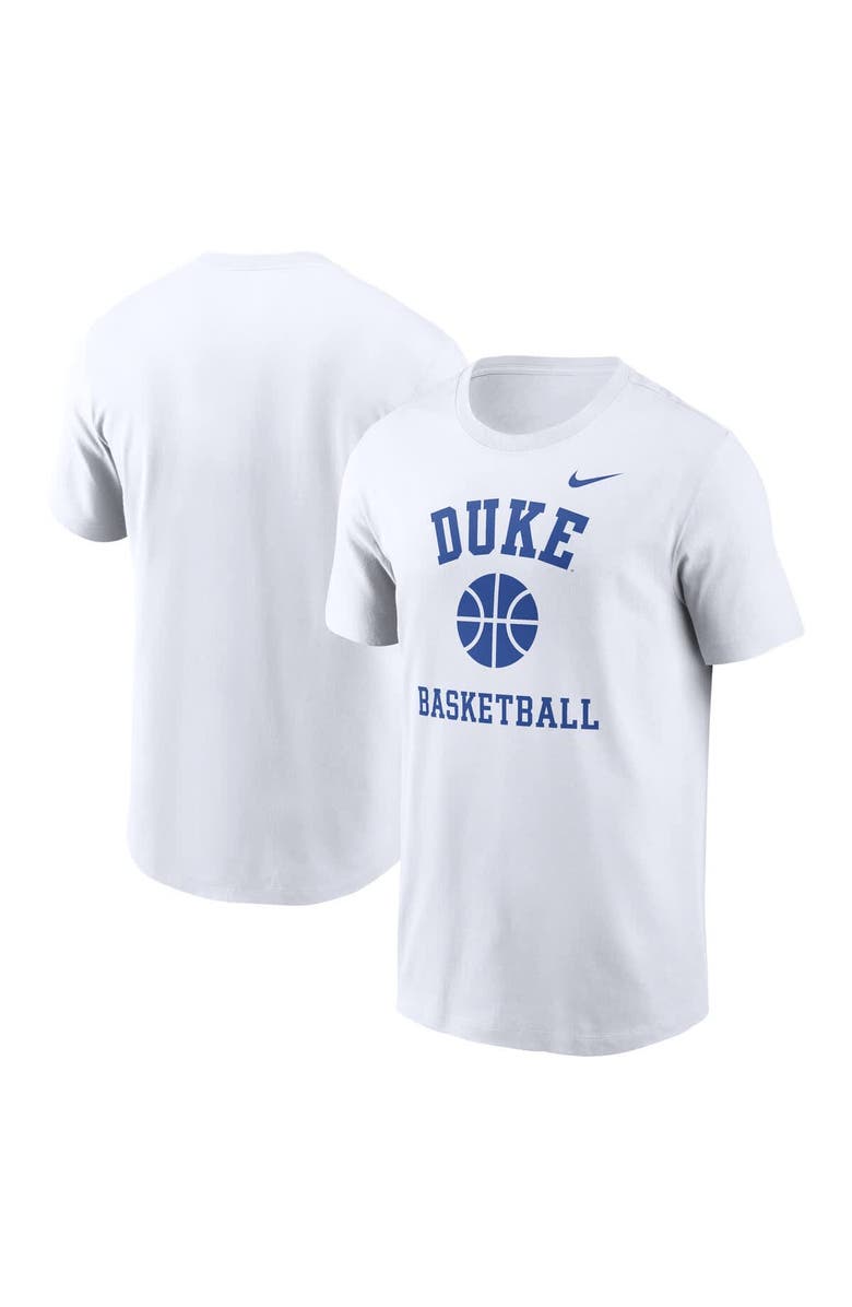 Nike Men's Nike White Duke Blue Devils Basketball Icon T-Shirt, Main, color, 
