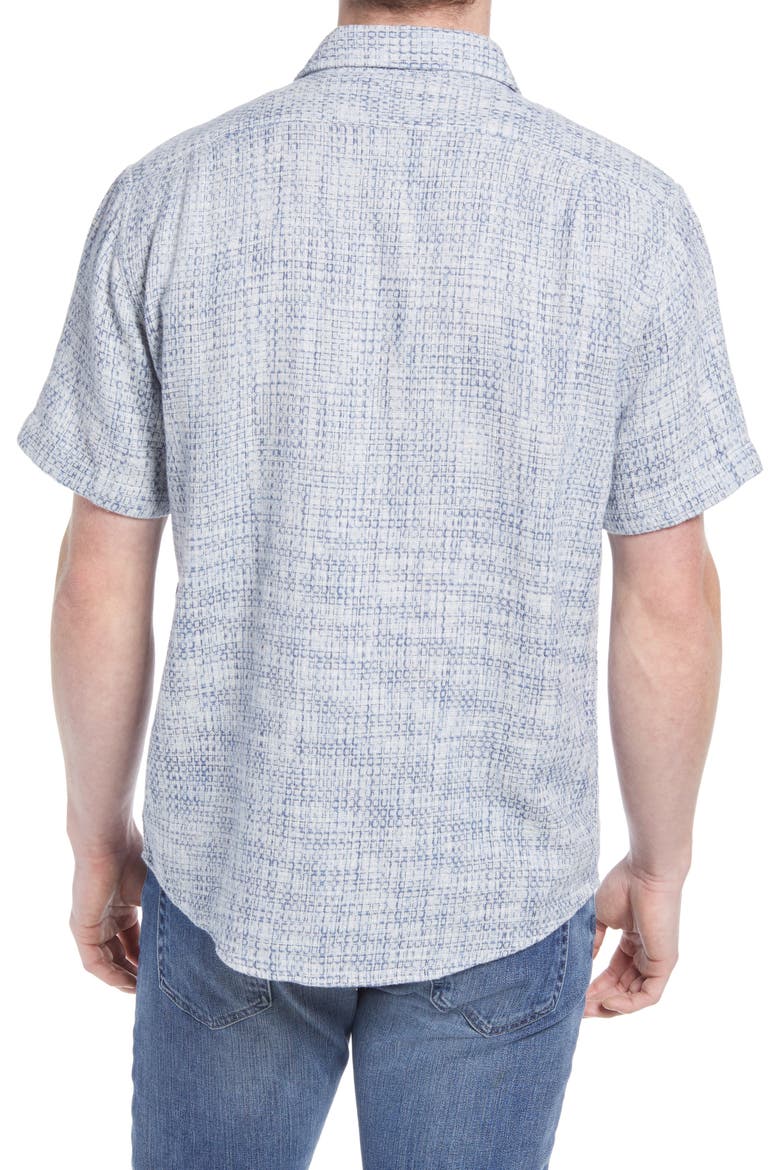 Freshwater Short Sleeve Button-Up Shirt, Alternate, color, BLUE MULTI