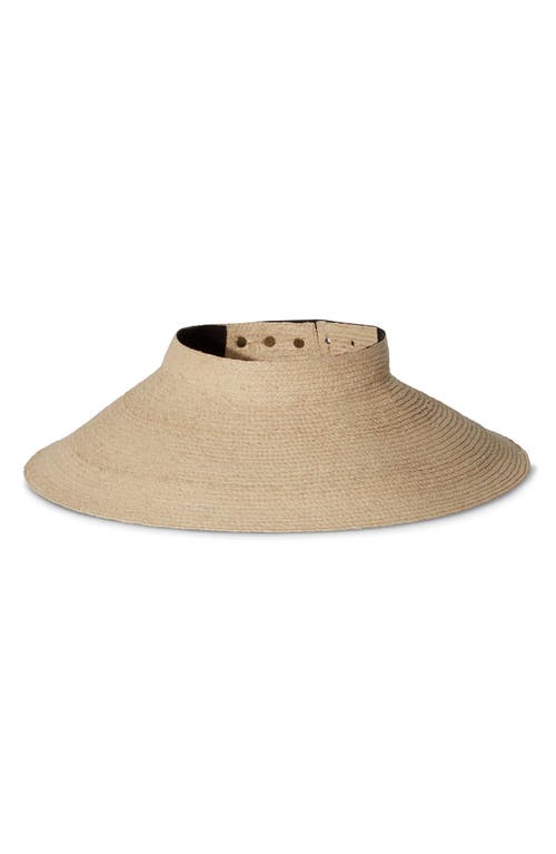 Janessa Leone Janessa Leoné Birdie Packable Wide Brim Straw Visor