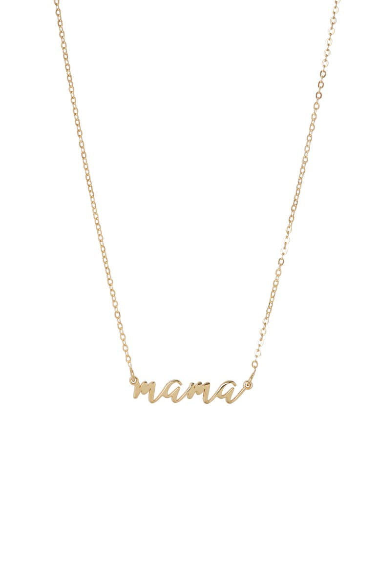 Argento Vivo Sterling Silver Mama Pendant Necklace, Main, color, 