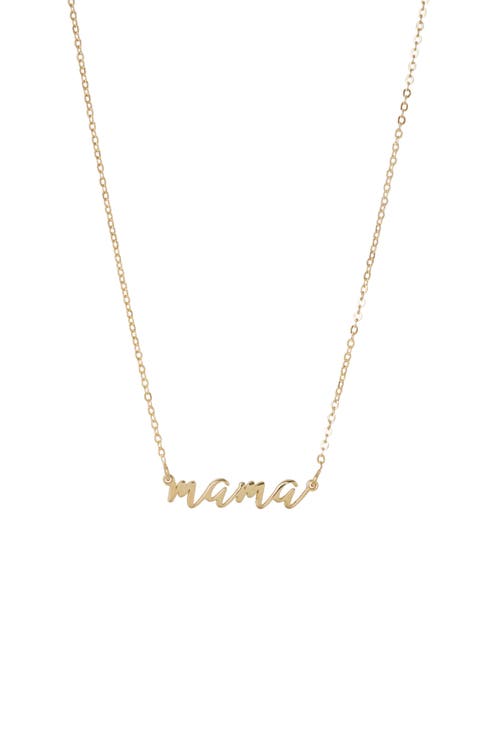 Mama Pendant Necklace