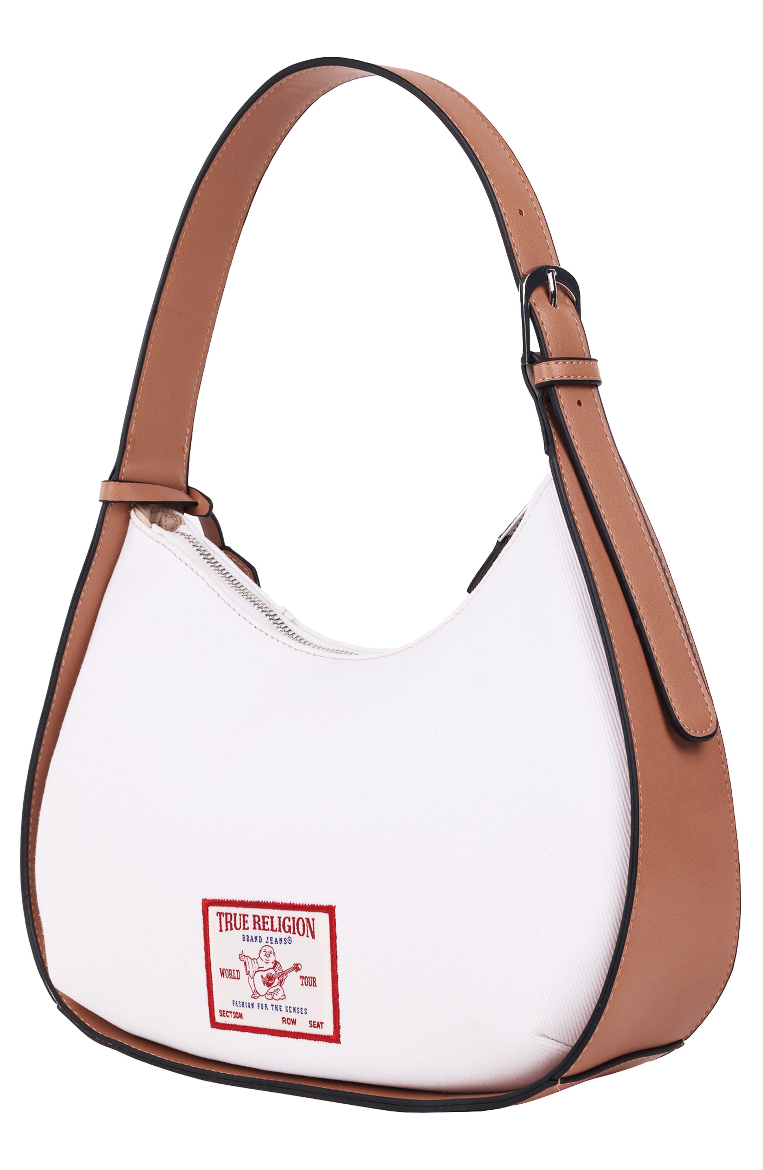 Horseshoe Pocket Medium Hobo, Alternate, color, WHITE