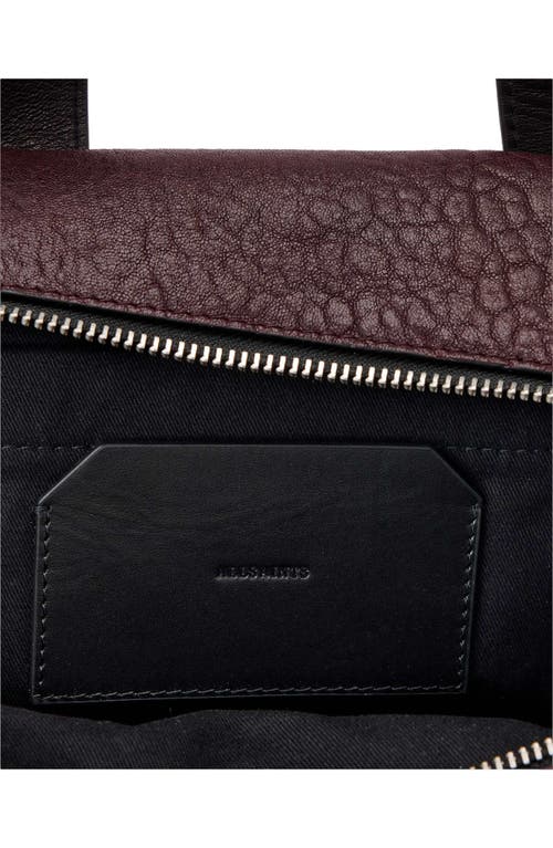 Allsaints Ares Leather Satchel In Brown