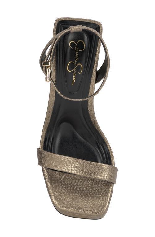 Jessica Simpson Adonia Ankle Strap Platform Sandal In Gray