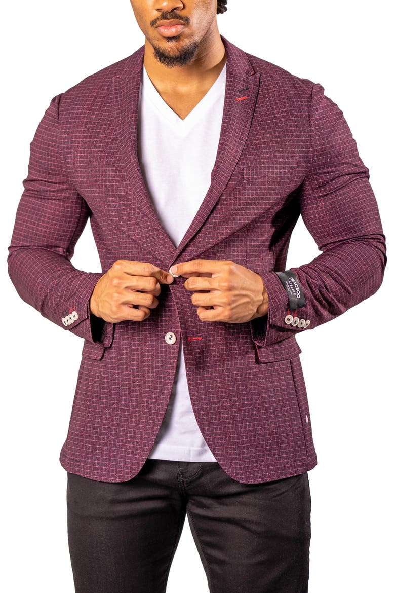 Vortex Red Unconstructed Blazer, Alternate, color, RED