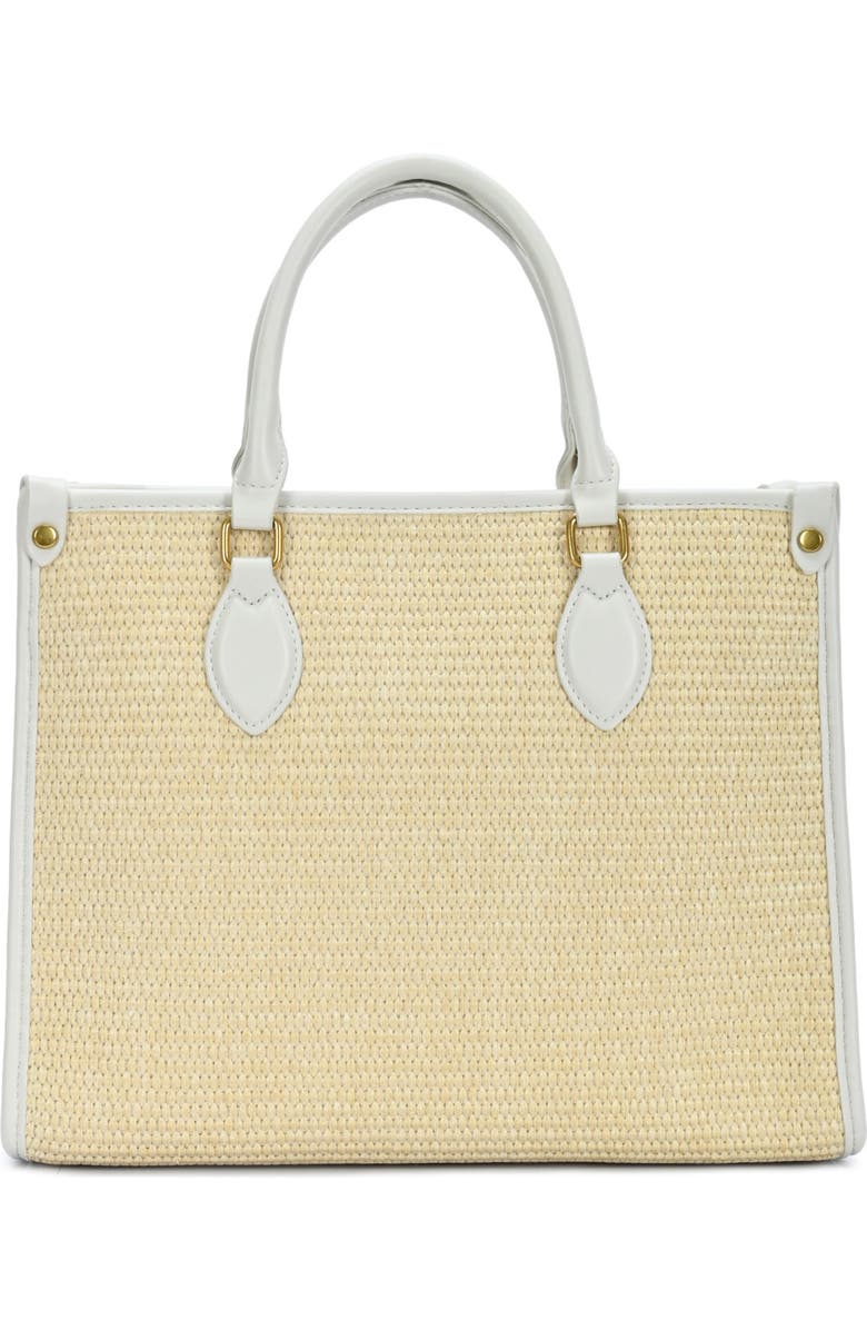 Rachel Zoe Raffia Contrast Tote Bag, Alternate, color, Cream-Bone