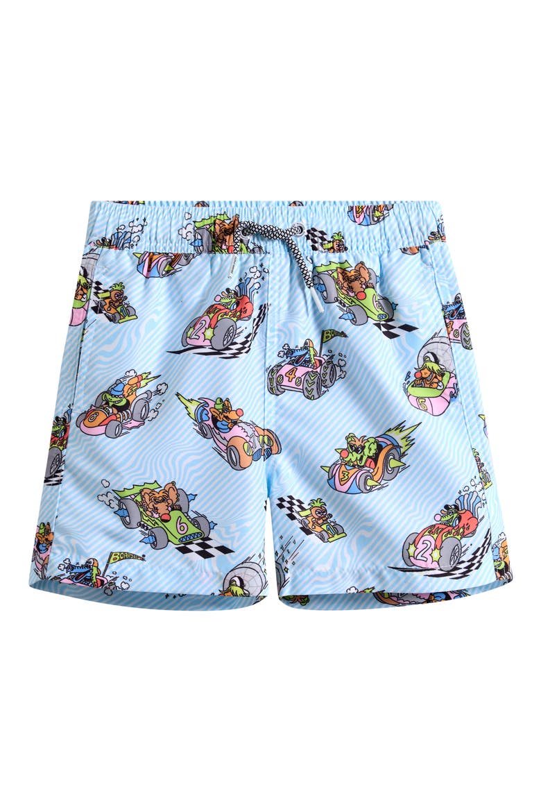 Kids' Wacky Tracks Swim Trunks, Main, color, BLUE