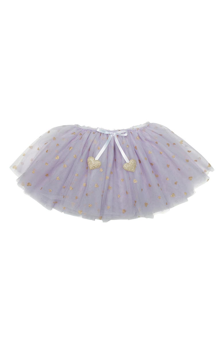 Mimi & Lula Kids' Glitter Heart Tulle Tutu Skirt, Main, color,