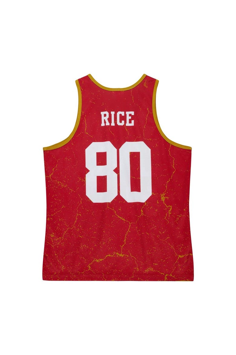 Men's Mitchell & Ness Jerry Rice Scarlet San Francisco 49ers 1994 Player Burst Tank Top, Alternate, color, Scarlet