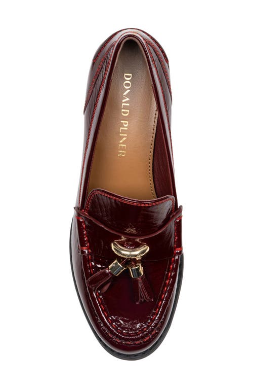 Donald Pliner Mirabel Tassel Loafer Pump In Burgundy