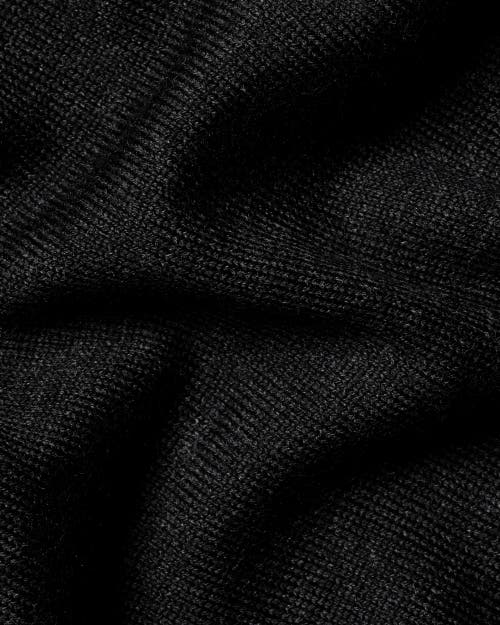 Charles Tyrwhitt Pure Merino Zip Vest In Black