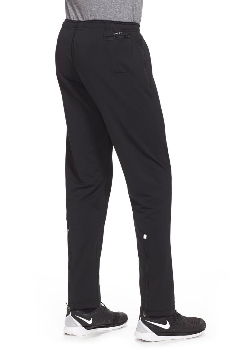 'Y20' Tapered Fit Dri-FIT Running Stretch Pants, Alternate, color, BLACK/ REFLECTIVE SILVER