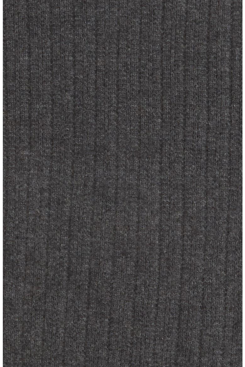Solid Cashmere Infinity Scarf, Alternate, color, GREY CHARCOAL HEATHER