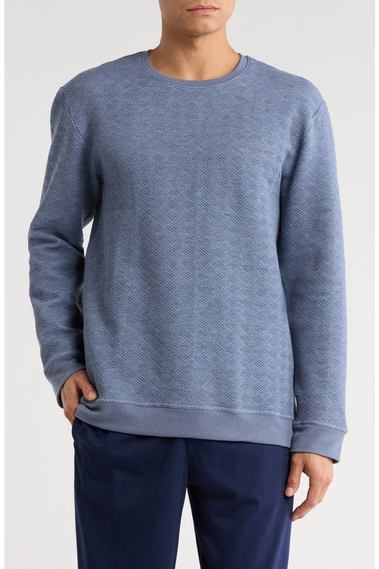 Diamond Long Sleeve Knit T-Shirt, Main, color, ECLIPSE BLUE