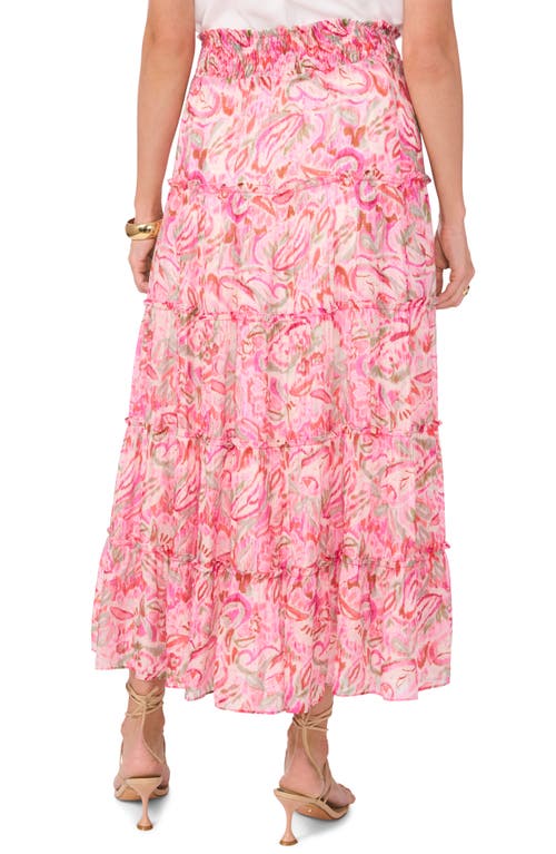 VINCE CAMUTO VINCE CAMUTO TIERED SMOCKED WAIST MAXI SKIRT