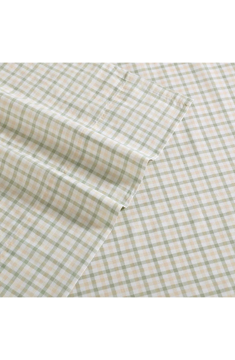 Nautica Calms Seas Gingham 200 Thread Count Cotton Percale Sheet Set, Alternate, color, 