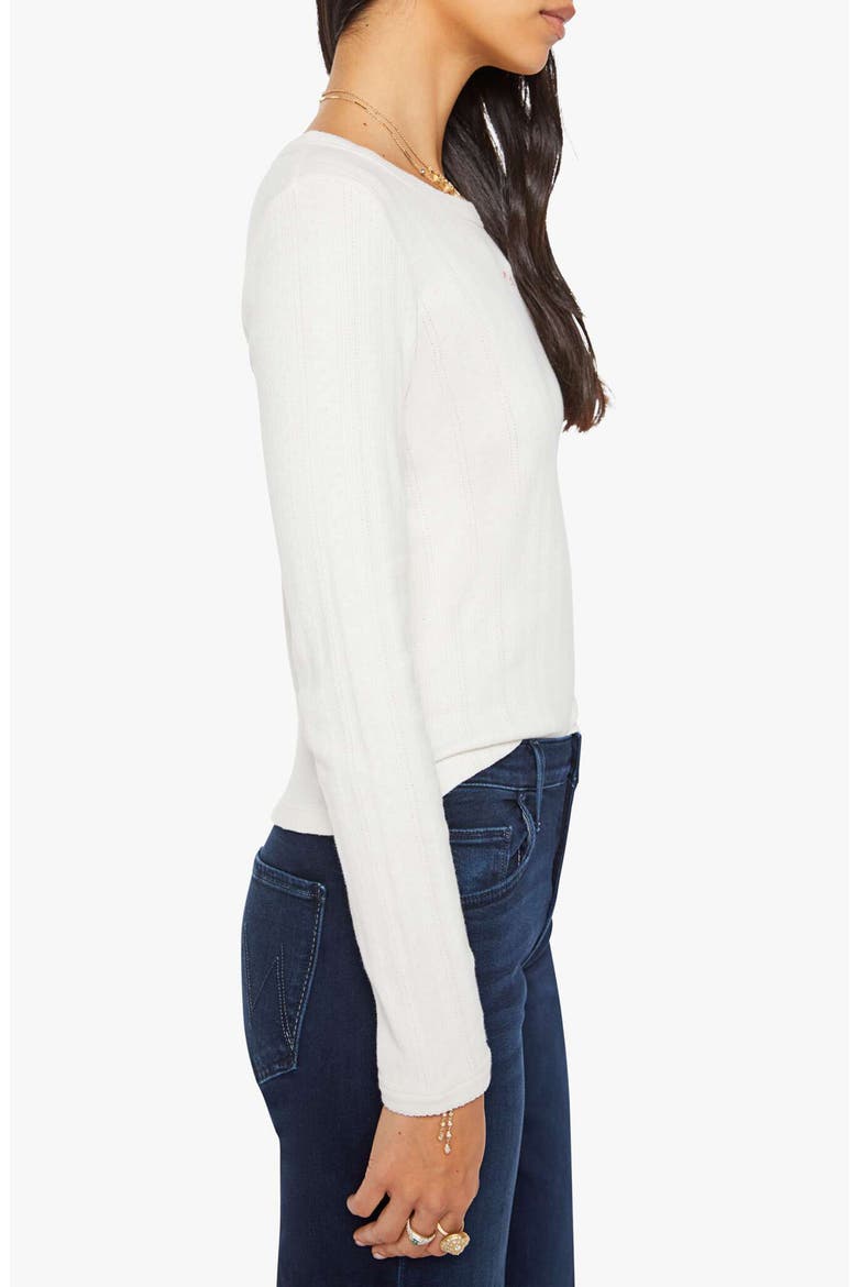 The Itty Bitty Pointelle Knit Top, Alternate, color, WHISPER WHITE