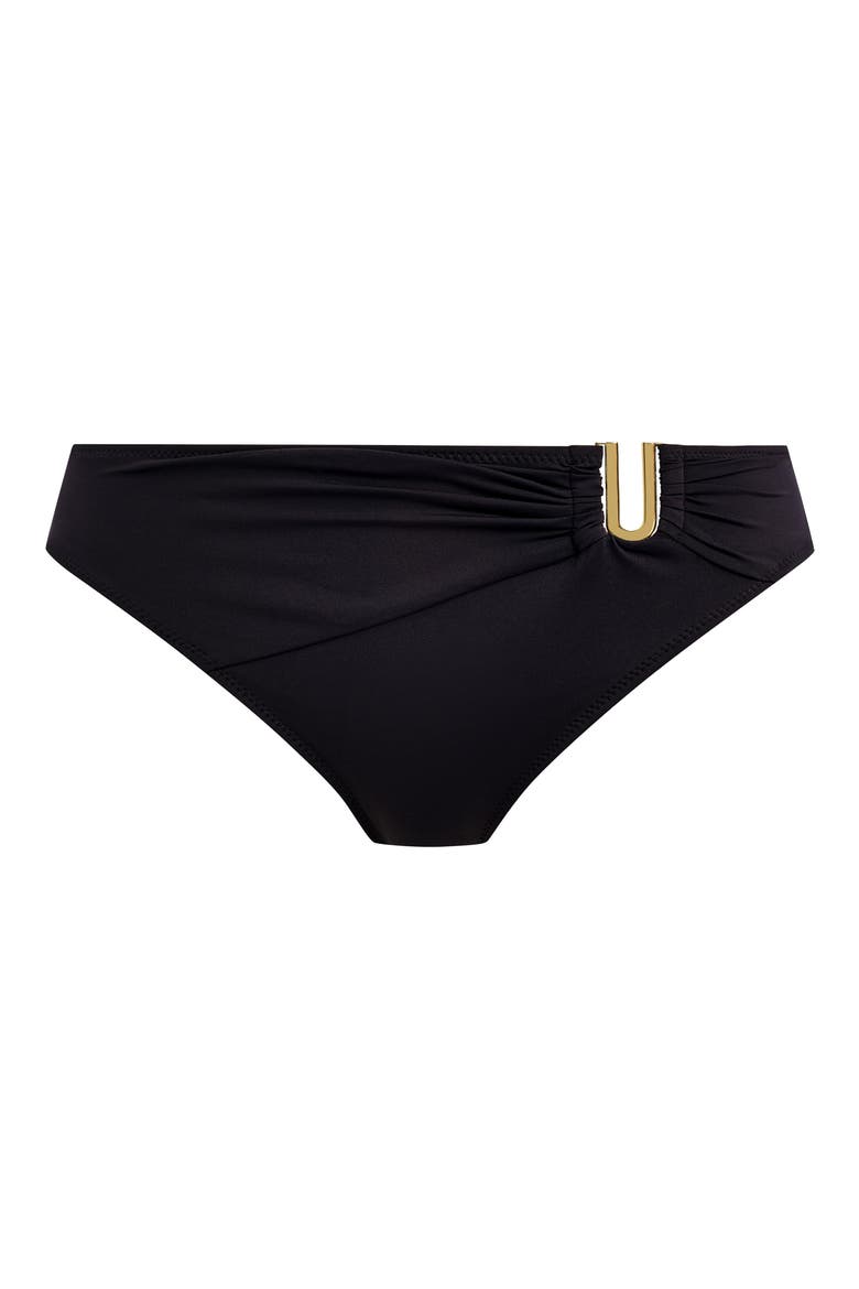 Merissa Mid Rise Bikini Bottoms, Alternate, color, BLACK