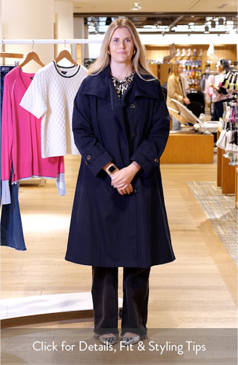 Cotton Blend Trench Coat, sales video thumbnail