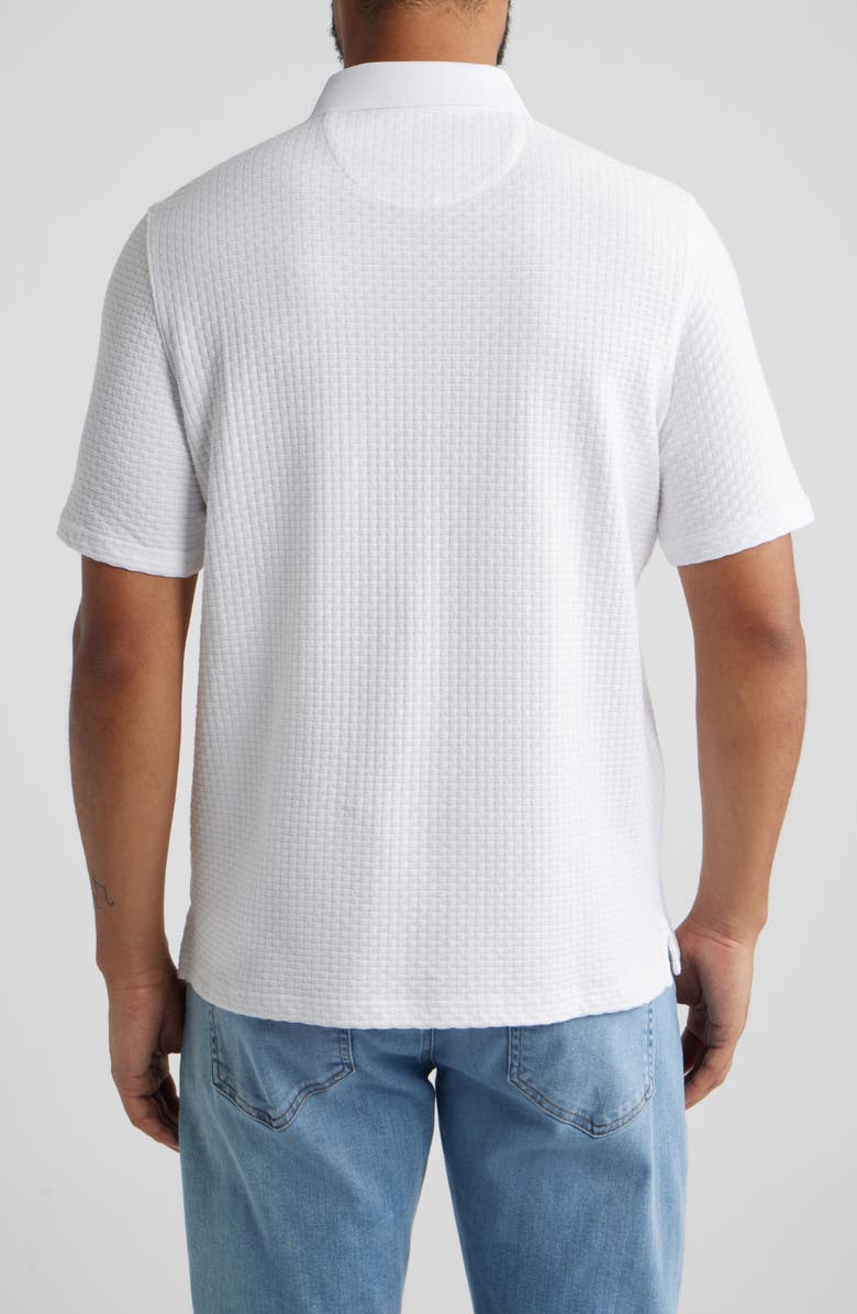 Johnston & Murphy Tilson Textured Polo, Alternate, color, White