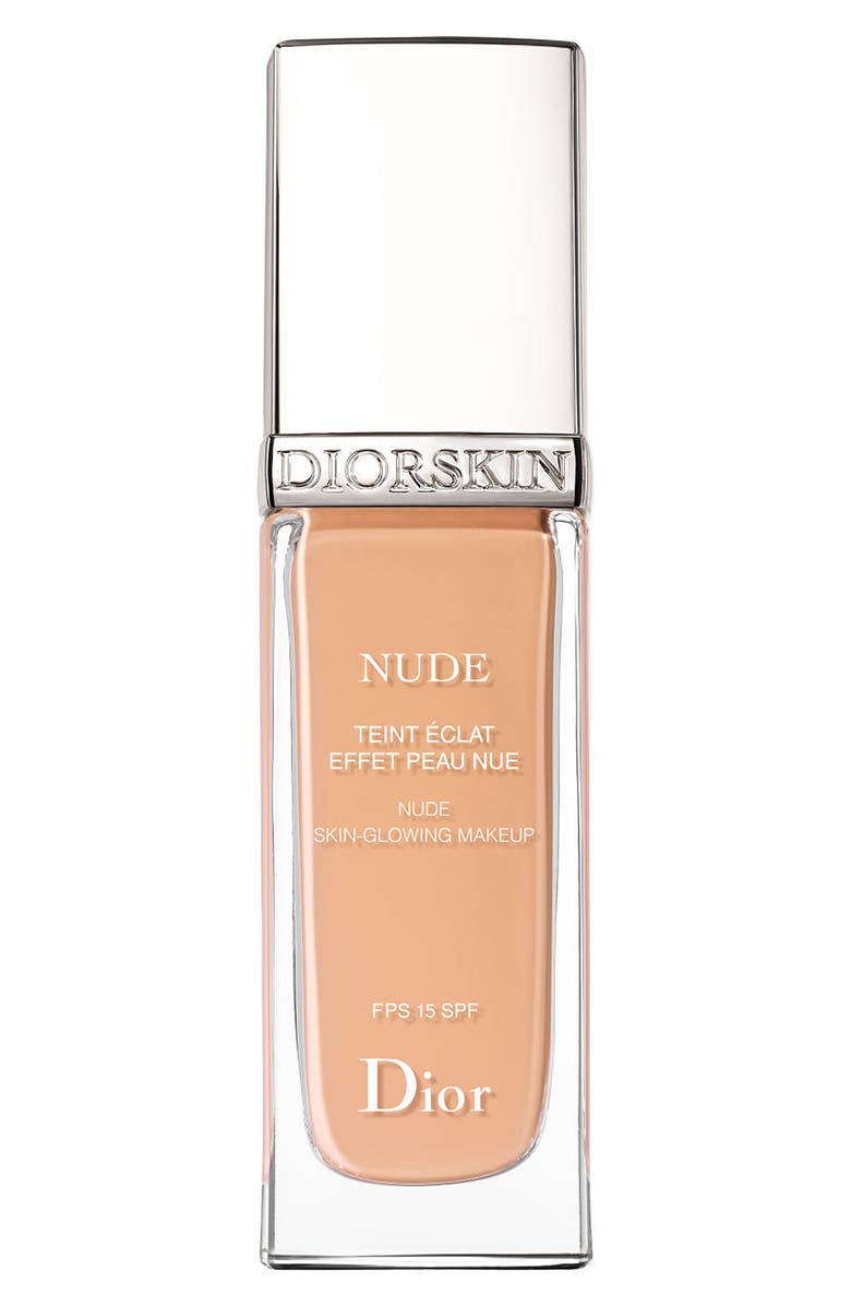 DIOR skin Nude Skin-Glowing Foundation Broad Spectrum SPF 15, Main, color, 