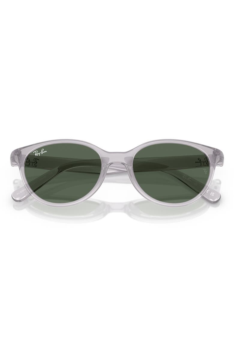 Ray-Ban Kids' 45mm Oval Sunglasses, Alternate, color, Transparent Grey