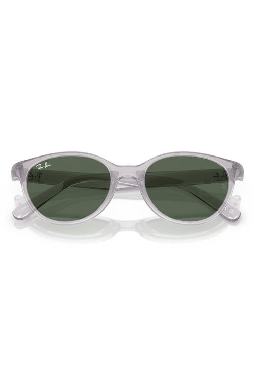 Ray Ban Ray-ban Kids' 45mm Oval Sunglasses In Transparent Grey