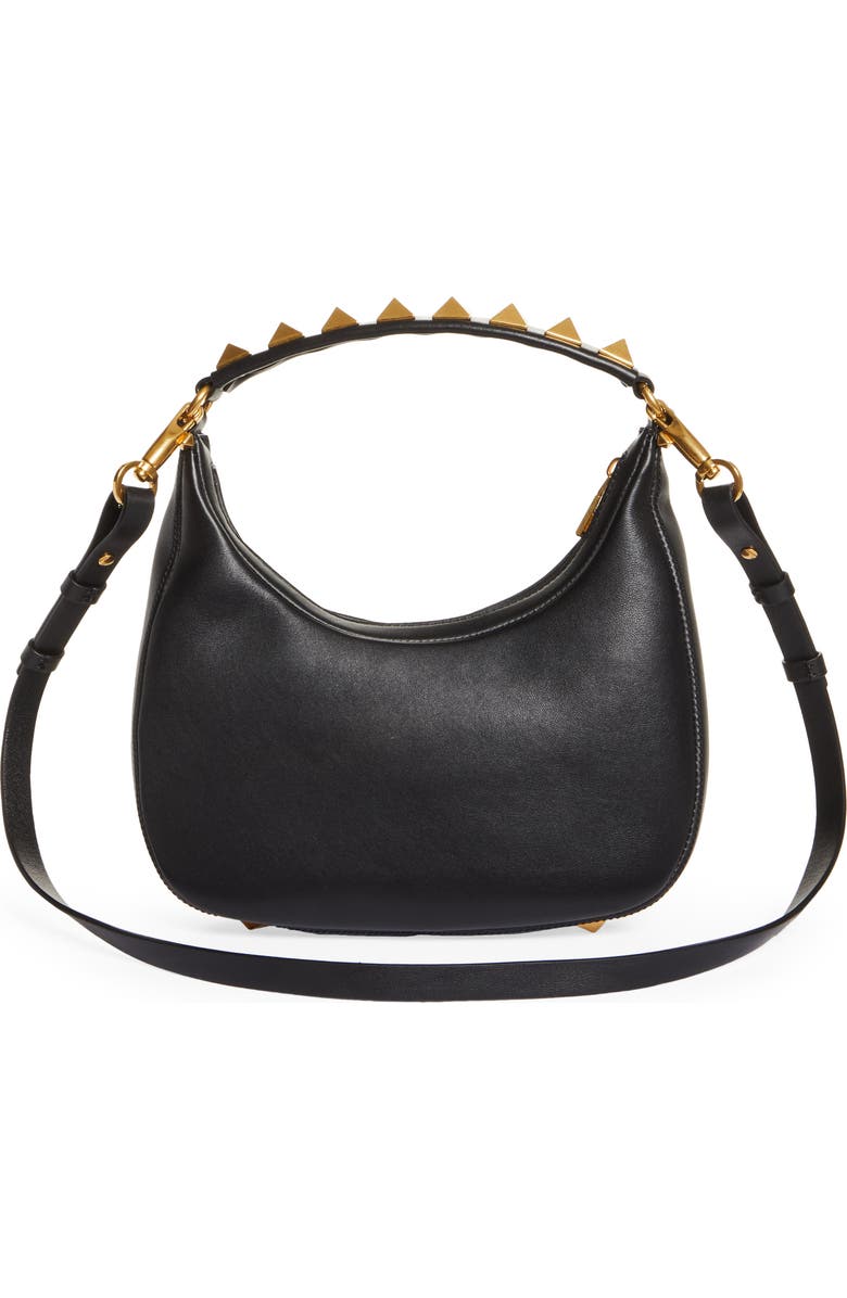 Valentino Garavani Small Stud Sign VLOGO Leather Hobo Bag, Alternate, color,