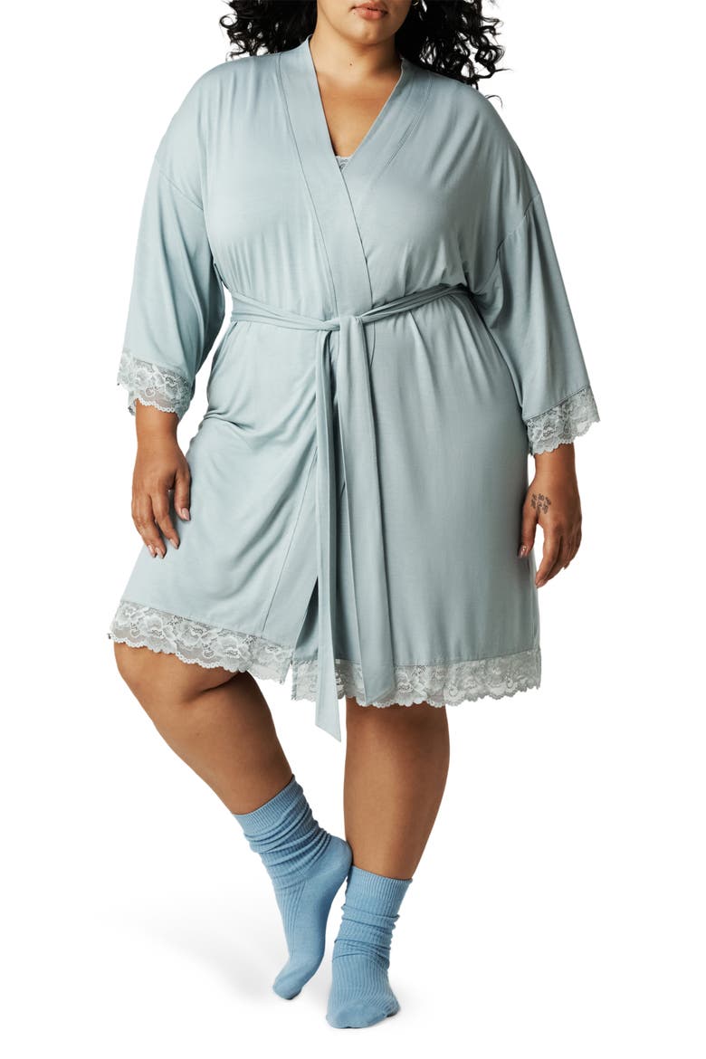 Lace Robe, Main, color, SHADOW GREEN