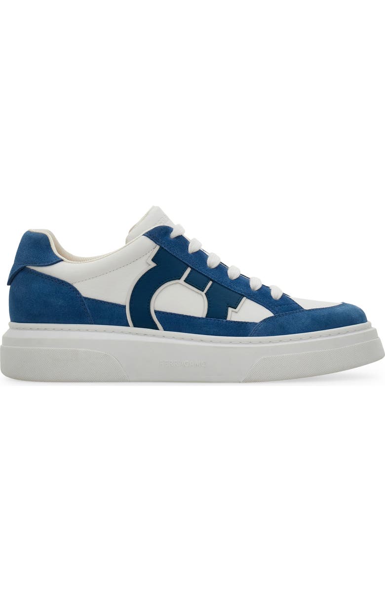FERRAGAMO Cassina Gancio Low Top Sneaker, Alternate, color, Bianco Ottico Filicudi