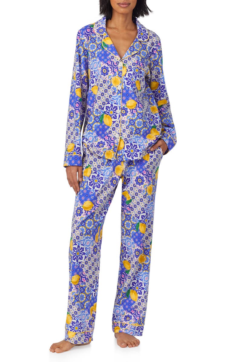 BedHead Pajamas Print Stretch Jersey Pajamas, Main, color, 