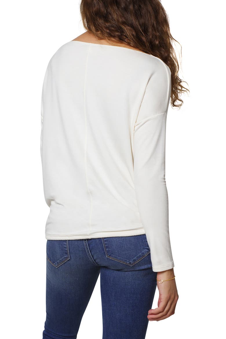 Ingrid & Isabel® Drape Maternity Pullover, Alternate, color, WHISPER WHITE