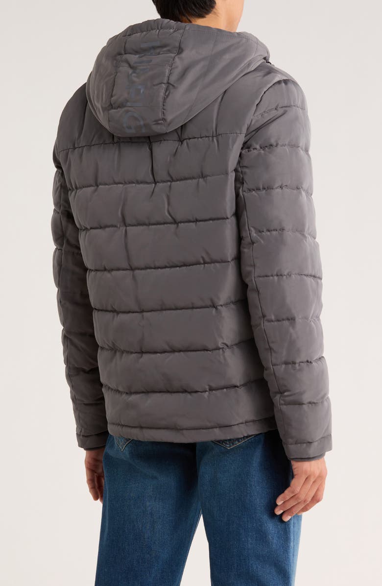 Tommy Hilfiger Hooded Puffer Jacket, Alternate, color, Charcoal