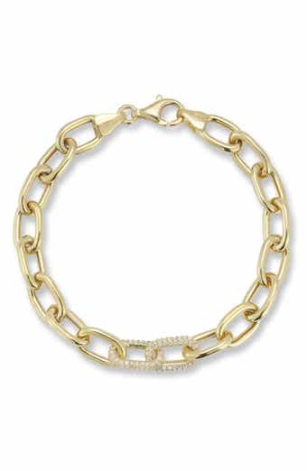 CHLOE AND MADISON CZ Pavé Open Link Chain Bracelet