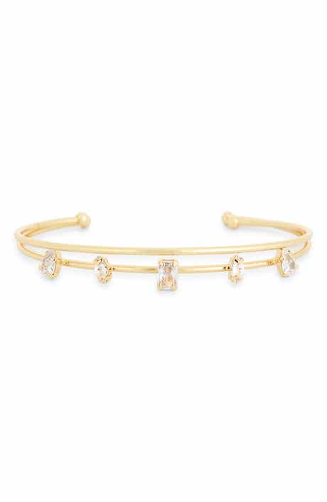 NORDSTROM RACK Assorted CZ Double Bar Cuff