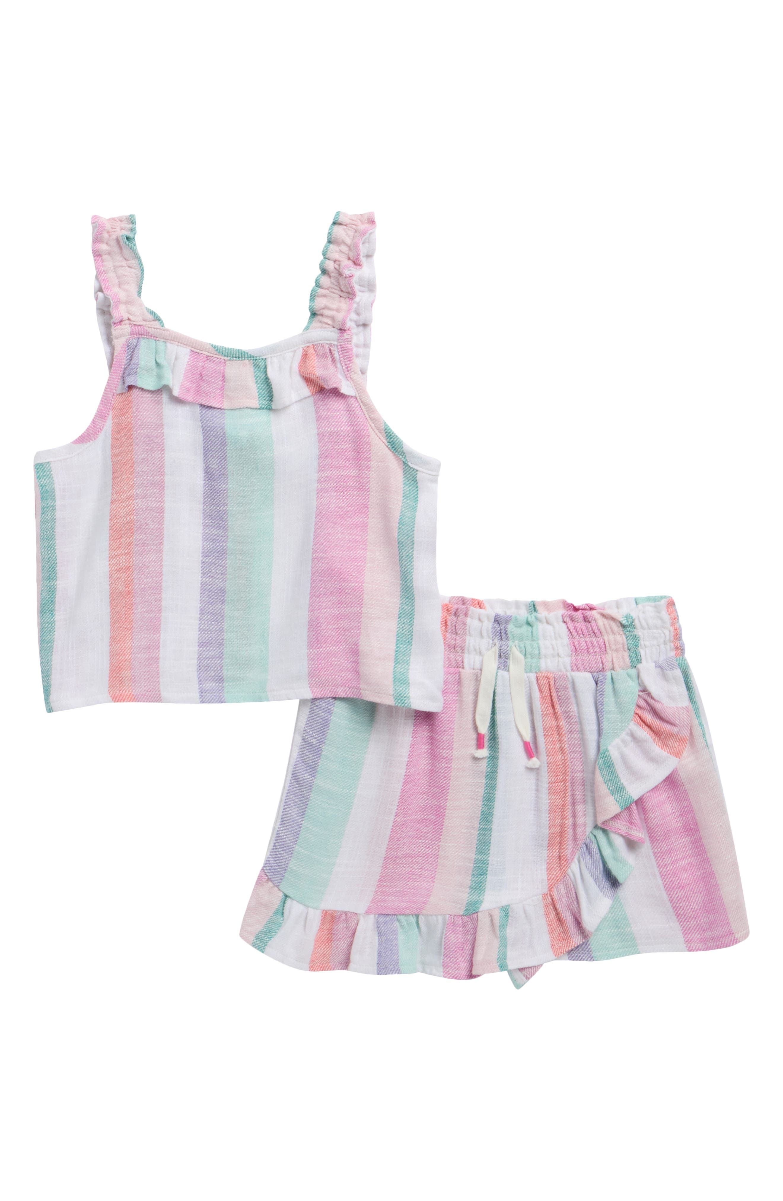 Splendid Kids' Cotton Candy Tank Top & Skort Set