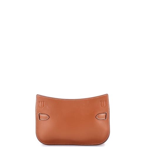 Pre-owned Hermes Hermes Jypsiere Bag Evercolor Mini In Gold