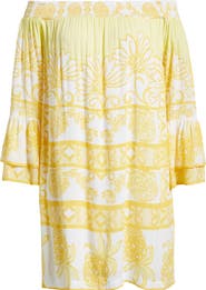Lilly Pulitzer® Kaori Off the Shoulder Long Sleeve Shift Dress
