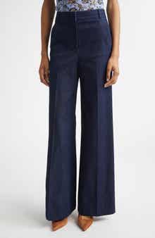 Veronica Beard Crue Wide Leg Jeans