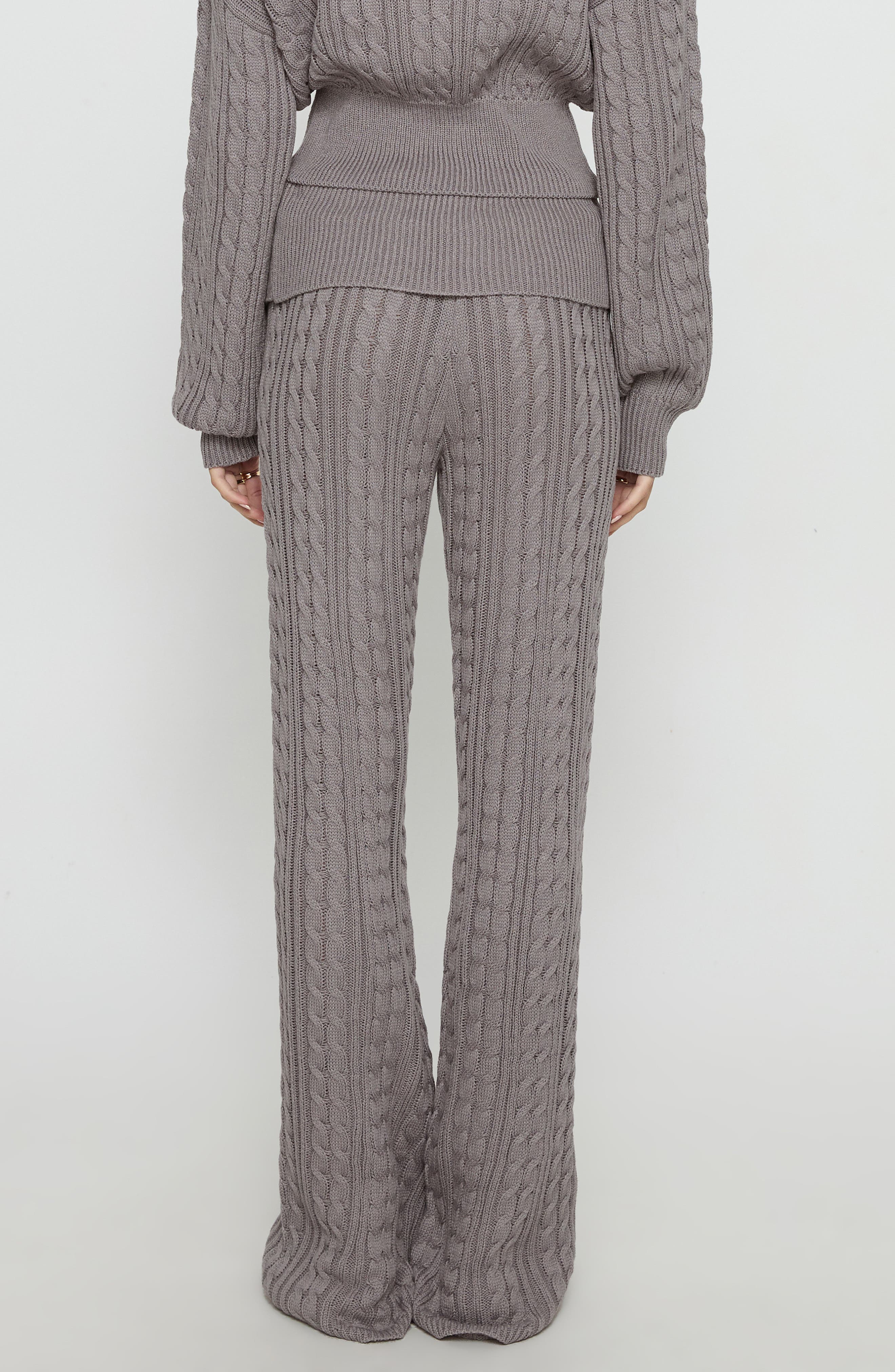 Baleigh Cable Stitch Foldover Pants - image 2